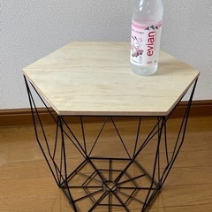 【 只今取引中 】サイドテーブル  ワイヤー 収納 の画像