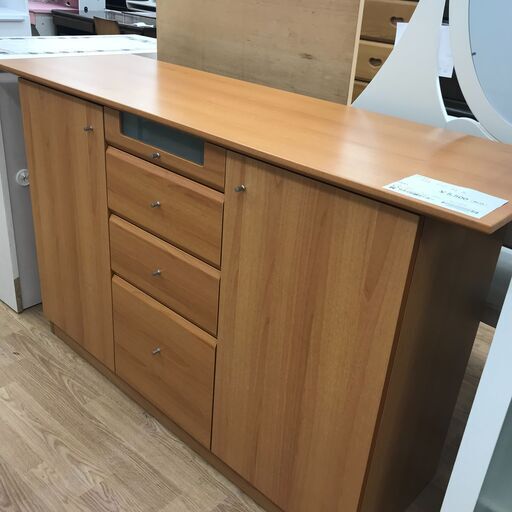 ★ジモティ割あり★  チェスト ナチュラル H87×W143×D47 クリーニング済み KJ2631
