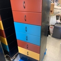 ※終了※【一台¥5,000-】★カラフル★家具 収納 ポップ タンス 桐タンスの画像
