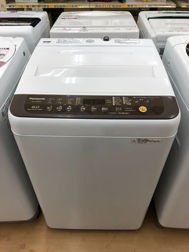 パナソニック　全自動洗濯機　6.0kg　2018年製　NA-F60PB12