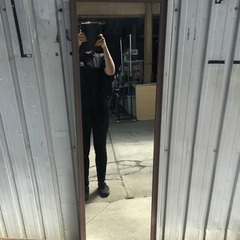 姿見　鏡　ブラウンの画像