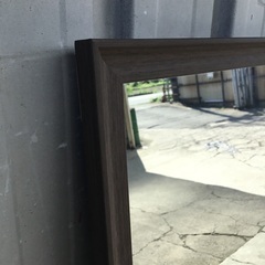 姿見　鏡　ブラウンの画像