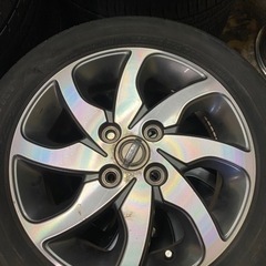 155/68R14 夏タイヤとアルミホイール4本セット2019年製