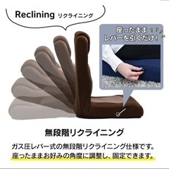 レバー式リクライニング座椅子の画像