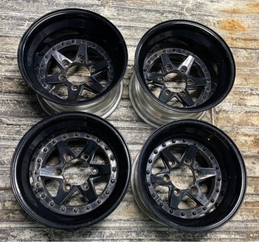 スピードスター speed star 4×4 IC-6 Aタイプ ホイール 15インチ 6穴 深リム 4駆 4WD ランクル60 70 80 70プラド等に