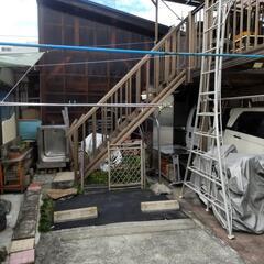 庭園剪定三脚脚立アルミの画像