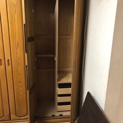 お買い得！木製クローゼット　小さい方　洋服収納の画像
