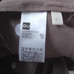 【GU】レディース ストレートパンツ Lの画像