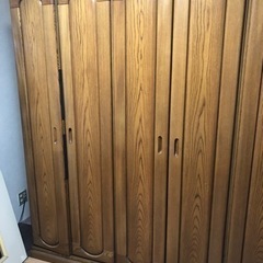 お買い得！木製クローゼット　大きい方左側　洋服収納