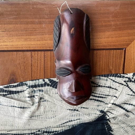 ザンビアのお土産木彫りのお面 (まーちゃん) 余戸のその他の中古