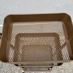 ★状態〇★ ランドリーバスケット 約90x45x40cm メタルラック シェルフ ゴロ付き 金属製の画像