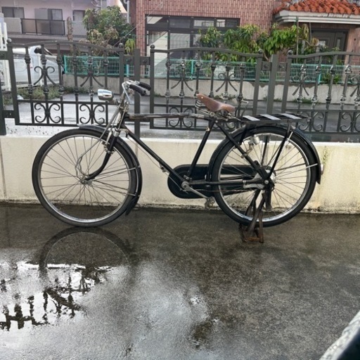 昭和40年代国産　山口ベニー号　実用自転車　サイドカー付き