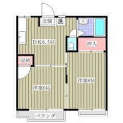 💖初期費用8万円対応💖●総武本線「四街道」駅バス7分バス停まで徒歩11分●🌟2DK●🎵管理番号「206435」 - 四街道市