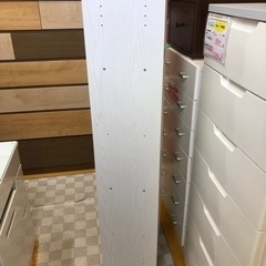 【リサイクルサービス八光】幅42.3㎝　3段　ロングカラーBOX　ホワイトの画像