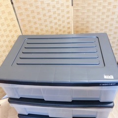 【引取】黒 3段衣装ケース 衣類ケース 収納棚の画像