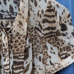 アニマル柄ブラウス【SLY】ボウタイの画像