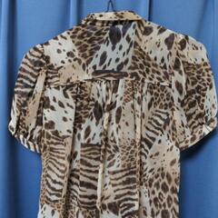 アニマル柄ブラウス【SLY】ボウタイの画像