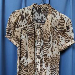 アニマル柄ブラウス【SLY】ボウタイ