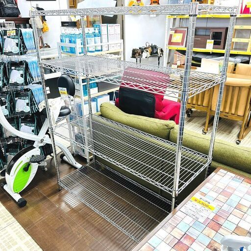 9/10家具 メタルラック 4段 スチール 収納①
