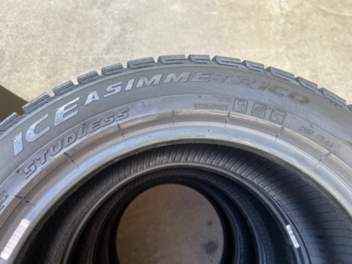 826-1)はめ替え込み！205/55R16 ピレリランフラットスタッドレス中古4本セット！アイス アシンメトリコ