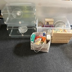 ハムスターケージ、餌、おやつ色々