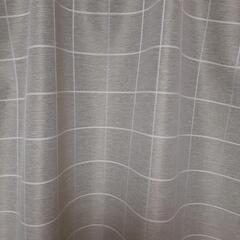 淡いグリーン　遮光カーテン　2枚の画像