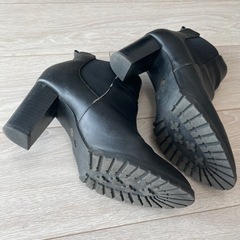 ショートブーツ サイドゴア ブーツ 黒 Lの画像