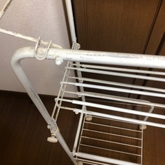 ランドリーラック　タオル掛け付きの画像