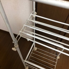 ランドリーラック　タオル掛け付きの画像