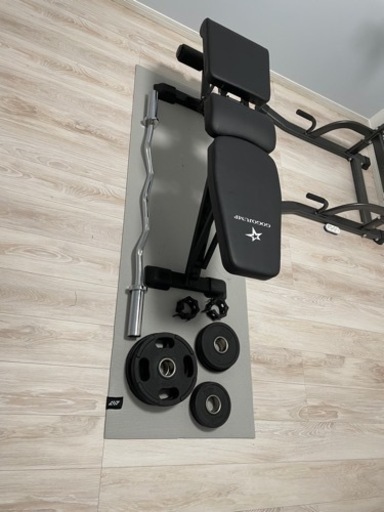 【9/6まで限定値下げ】筋トレ EZバー、プレートセット(計17.5kg)のみ