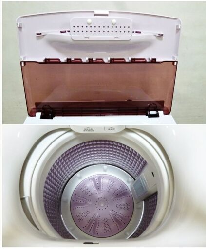 【高年式　2023年製　3ヵ月保証】ハイアール/Haier　全自動洗濯機　JW-U55HK　5.5㎏　動作良好　ピンク「お急ぎコース」