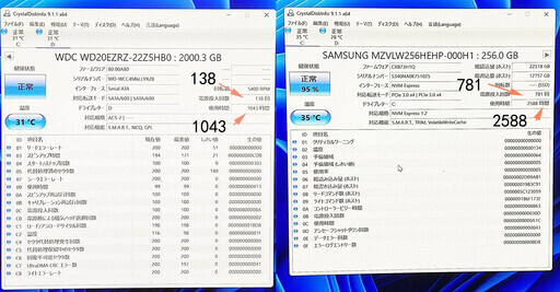 4K/快適・Win11pro(22H2)/i5-8500/16gb/SSD256+HDD2TB/DVDRW/USB3.0