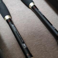 未使用 釣り竿2本セット コンパクトルアーロッド パックロッド 180 セミハードケース付 テレスコピック フィッシング カーボンロッドの画像