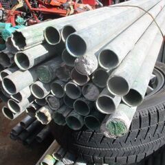 【長野県引取限定】 単管パイプ 4m 1本 「在庫約160本」中古/ 鋼管 建築現場 DIY　白馬の画像