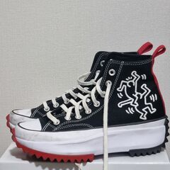 キースヘリング コンバース ランスターハイク 女性サイズ25の画像
