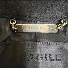 FRAGILE フラジール レディース ハーフコート アンゴラ 羊毛 ブラックの画像