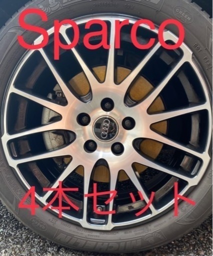 美品 SPARCO アウディ VWゴルフ 18インチ4本　ミシュランプライマシー