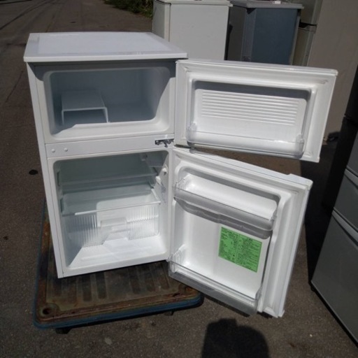 万代店 YAMADA☆90L☆2ドア冷凍冷蔵庫☆右開き☆ヤマダ電機オリジナル 
