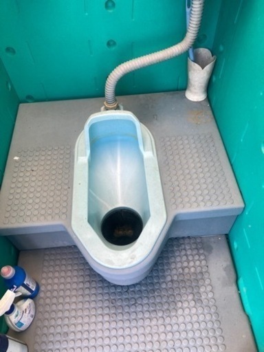 旭ハウス　仮設トイレ簡易水洗式　AUトイレ【中古品】引き取り