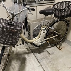 【修理必要】電動自転車 差し上げます   錆有り