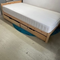 無印良品　MUJI シングルベッド　マット　フレームセット