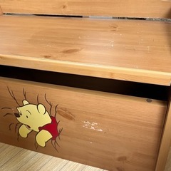 おもちゃ箱 道具箱 木箱の画像