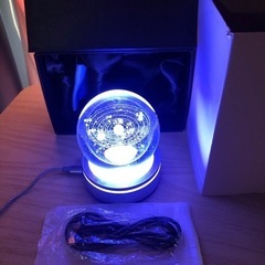 3D宇宙水晶玉LEDライトの画像
