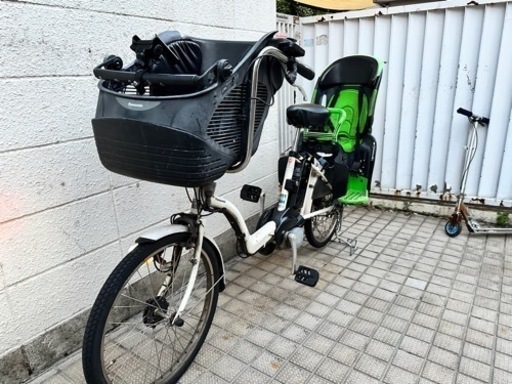 Panasonic 電動自転車 子供2人乗せ バッテリー交換済み
