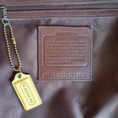 COACH ブラウン レザー ショルダーバッグ
