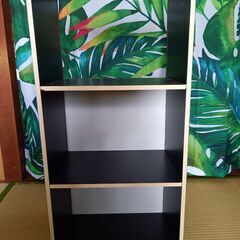 三段カラーボックス