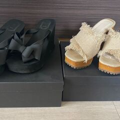 【SNIDEL(スナイデル)】サンダル2足1000円【Sサイズ(...