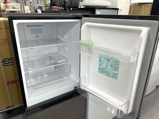 冷蔵庫 135L 2022年製 AQUA 2ドア AQR-14N(S) シルバー 100Lクラス 札幌市手稲区