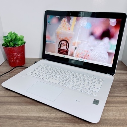 B61【VAIO♡SSD搭載♡メモリ6GB】カメラ付ノートPC/初心者