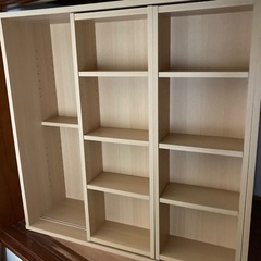 本棚　稼働棚　dvdラックの画像